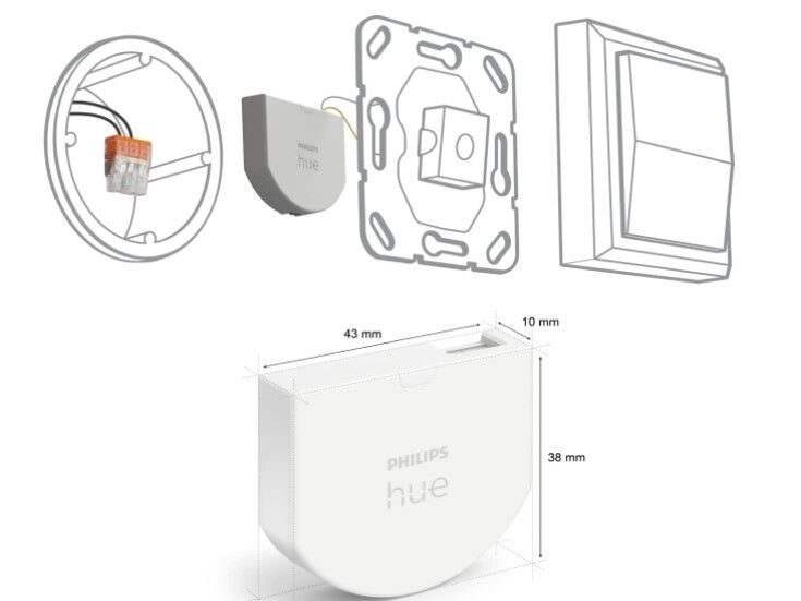 module interrupteur philips hue installation